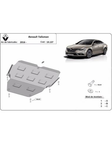 Cubre carter metalico Renault...