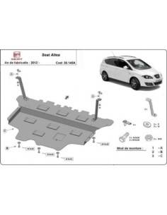 Cubre carter metalico Seat...