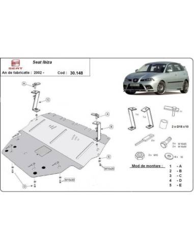 Cubre carter metalico Seat Ibiza...