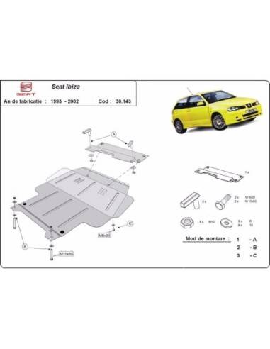 Cubre carter metalico Seat Ibiza...