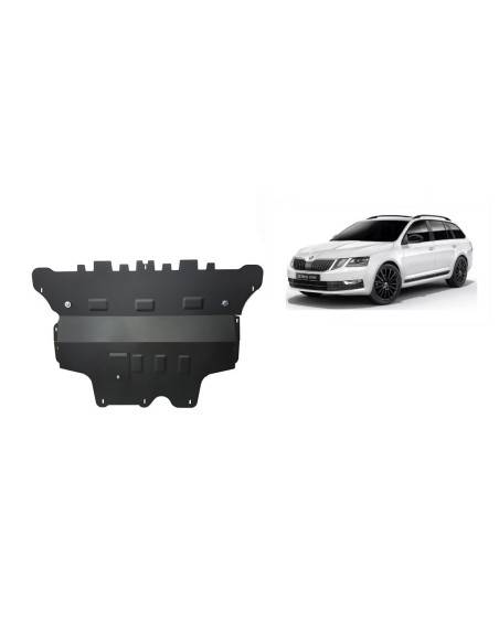 Cubre carter metalico Skoda Octavia 3 - caja de cambios automática "30.145A" (Desde 2013 hasta 2022)