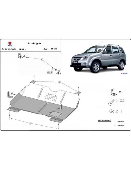 Cubre carter metalico Suzuki Ignis "17.120" (Desde 2001 hasta 2016)