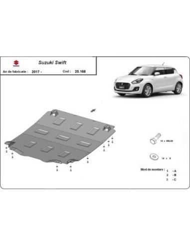 Cubre carter metalico Suzuki Swift...