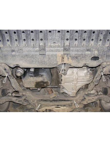 Cubre carter metalico Toyota Avensis "26.165" (Desde 2008 hasta 2022)