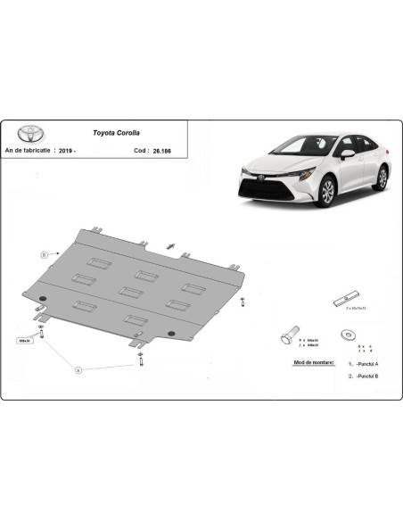 Cubre cárter metálico Toyota Corolla (2019-2022) a medida