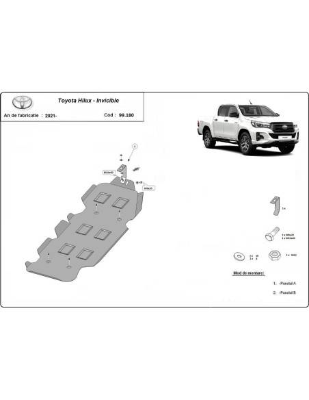 Protección del depósito de combustible Toyota Hilux Invincible "99.180" (Desde 2021 hasta 2022)