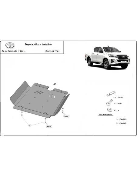 Protección del caja de cambios Toyota Hilux Invincible "00.1791" (Desde 2021 hasta 2022)
