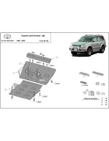 Cubre carter metalico Toyota Land...