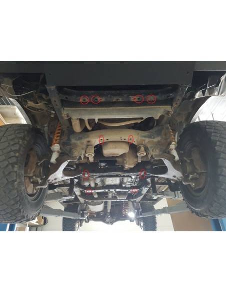 Cubre carter metalico Toyota Land Cruiser J90 "26.183" (Desde 1995 hasta 2002)