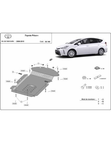 Protector de catalizador/cat lock metalico Toyota Prius 3+ "00.160" (Desde 2008 hasta 2015)