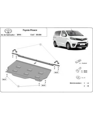 Cubre cárter metálico Toyota Proace...