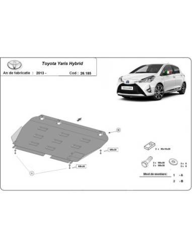 Cubre carter metalico Toyota Yaris XP150 "26.185" (Desde 2013 hasta 2022)