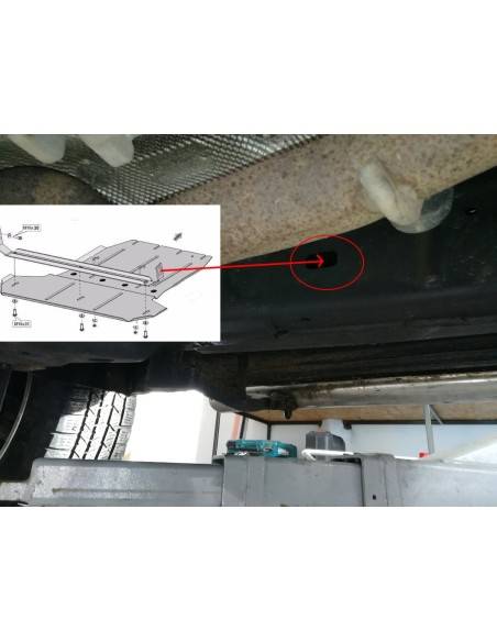 Protección de caja de cambios y diferencial Volkswagen Amarok "00.300" (Desde 2010 hasta 2022)