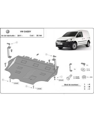Cubre carter metalico VW Caddy...
