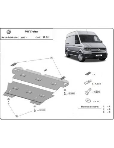 Cubre carter metalico Vw Crafter...