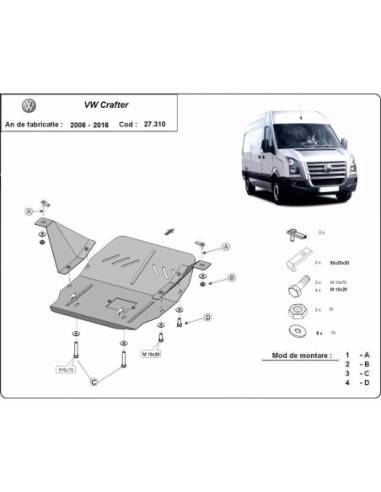 Cubre carter metalico Volkswagen...
