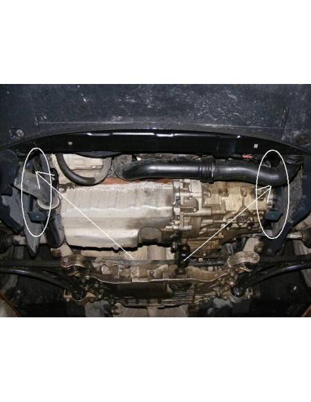Cubre carter metalico Vw golf mk5 "30.141" (Desde 2004 hasta 2010)