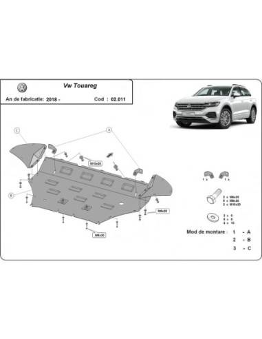 Cubre carter metalico Volkswagen...