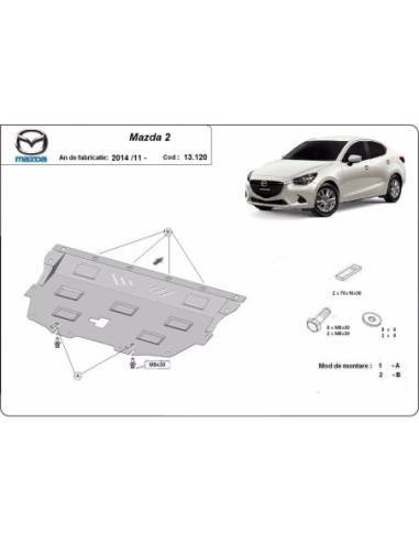 Cubre carter metalico Mazda 2...