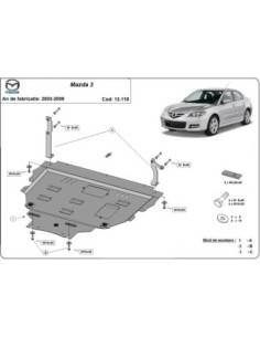 Cubre carter metalico Mazda...