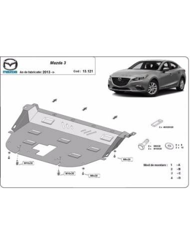Cubre carter metalico Mazda 3...