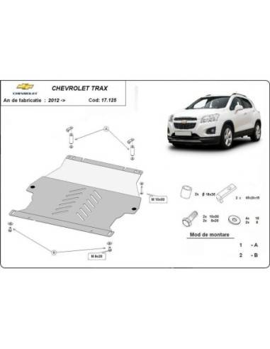 Cubre carter metalico Chevrolet Trax...