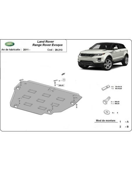 Cubre carter metalico Range Rover Evoque "29.213" (Desde 2011 hasta 2022)