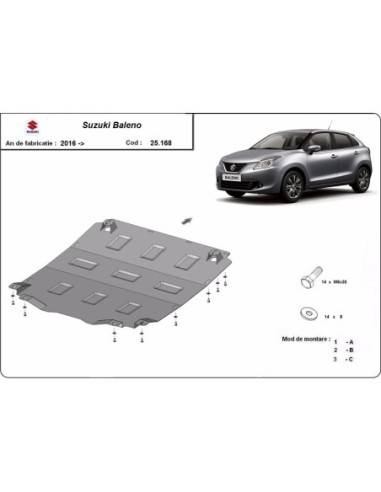 Cubre carter metalico Suzuki Baleno...