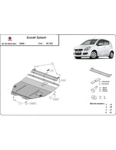 Cubre carter metalico Suzuki Splash...