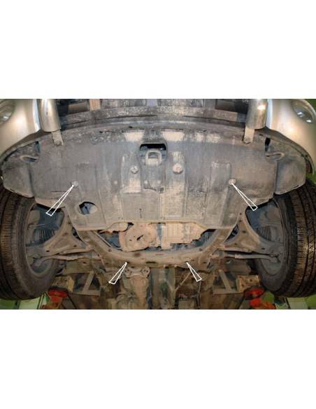 Cubre carter metalico Hyundai Veracruz "10.071" (Desde 2009 hasta 2015)