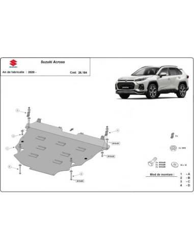 Cubre carter metalico Suzuki Across...