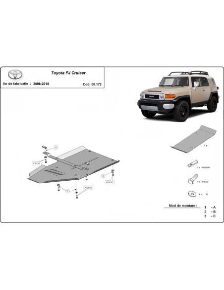 Protección del caja de cambios Toyota Fj Cruiser "00.172" (Desde 2006 hasta 2018)