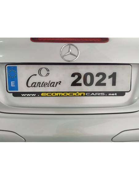 Portamatriculas plastico negro pestaña