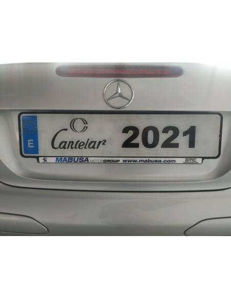 Portamatriculas con tira de resina