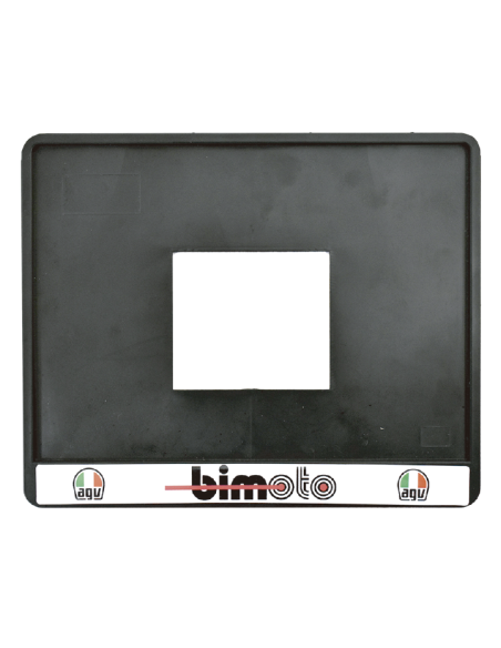Portamatriculas plastico negro con resina Motocicleta