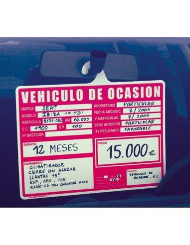 Portaprecios estilo percha