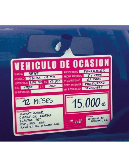 Portaprecios estilo percha