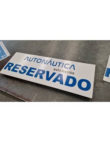 Cartel personalizado PVC 3mm - 60x20 cms