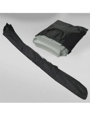 Bandera con mastil telescópico + base