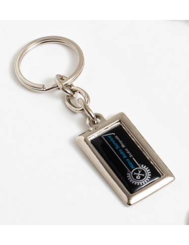 Llavero Metal Resina Rectangular