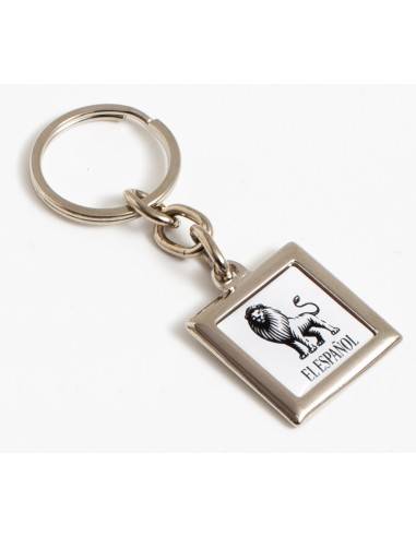 Llavero Metal Resina Cuadrado