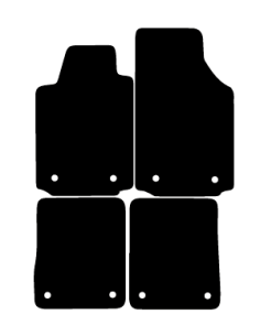 Alfombrillas de moqueta a medida para Audi A2 con anclajes