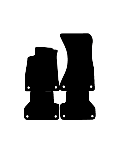 Alfombrillas de moqueta a medida para Audi A4 B9 Sedan o Avant