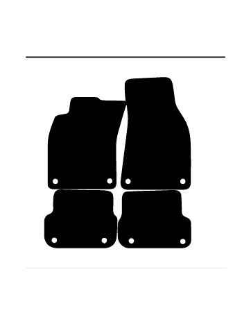 Alfombrillas de moqueta para Audi A6 C6 restyling