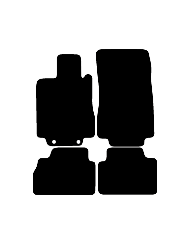 Alfombrillas de moqueta como las originales para Mercede Clase S Corto W220
