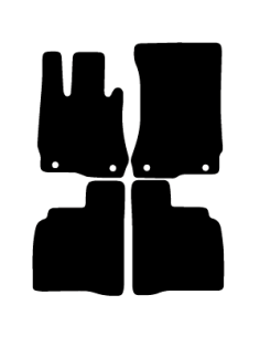 Alfombrillas de moqueta como las originales para Mercedes Clase S largo W221