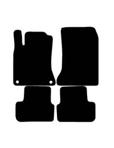 Alfombrillas de moqueta como las originales para Mercedes CLA carroceria Shooting Brake X117