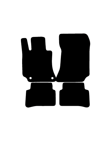 Alfombrillas de moqueta como las originales para Mercedes CLS version Shooting Brake X218