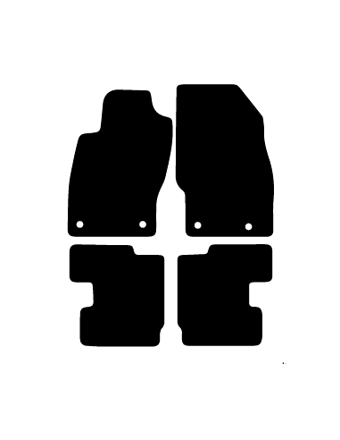Alfombrillas de moqueta como las originales para Opel Adam