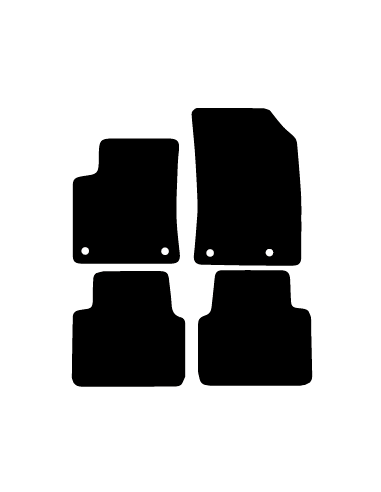 Alfombrillas de moqueta como las originales para Opel Crossland X